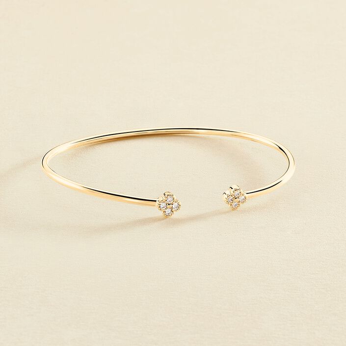 Jonc BELOVED - Cristal / Doré - Bracelets  | Agatha