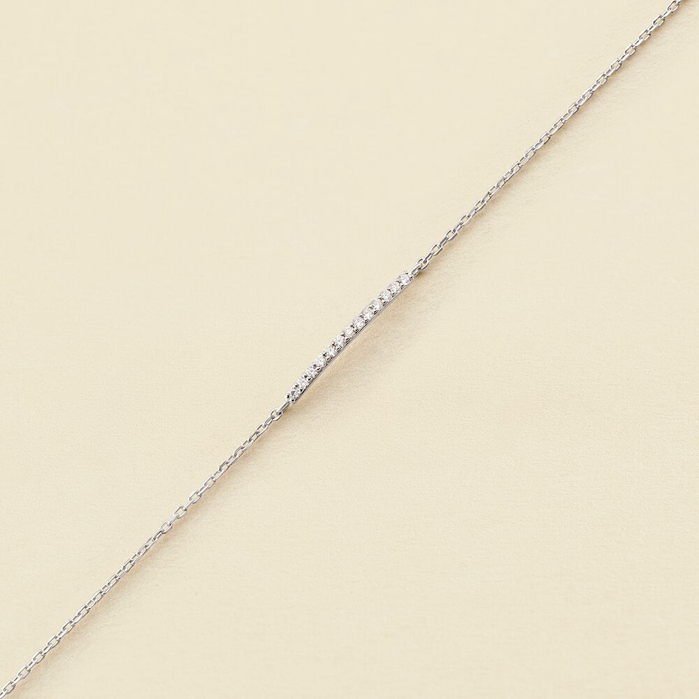 Bracelet souple BARSHINE - Cristal / Argenté - Bracelets  | Agatha