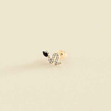 Piercing puce SNAKY - Doré / Gun - Piercings  | Agatha