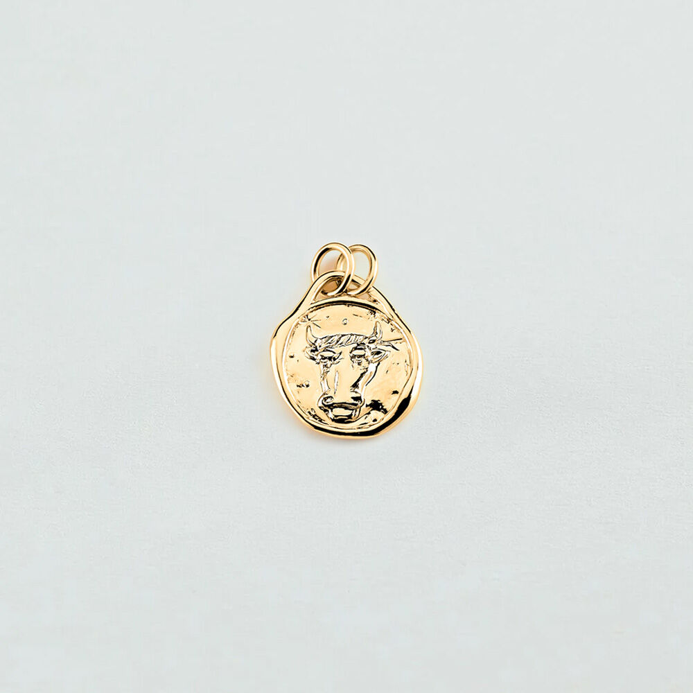 Pendentif TAUREAU ZODIAQUE - Doré - Bijoux sans pierre  | Agatha
