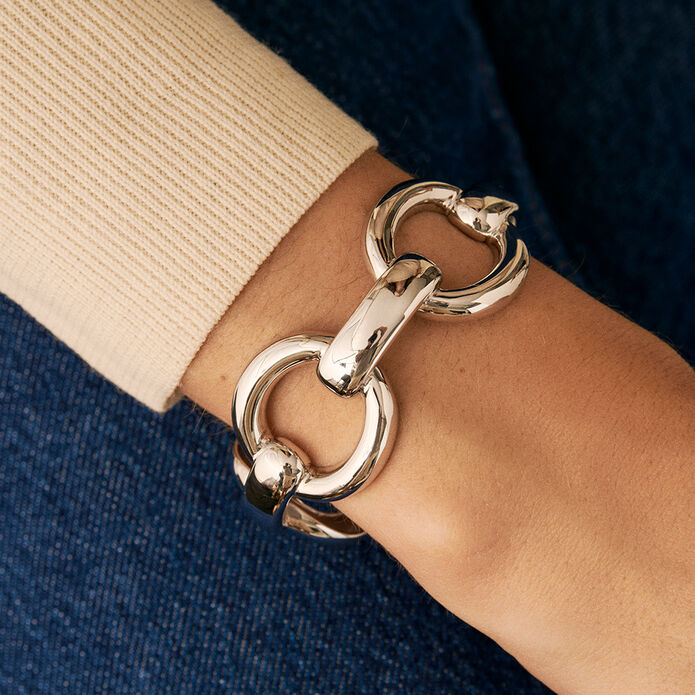 Manchette ICONIQUE - Argenté - Bracelets  | Agatha