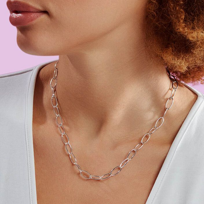 Collier mi-long CHAIN - Argenté - Colliers  | Agatha