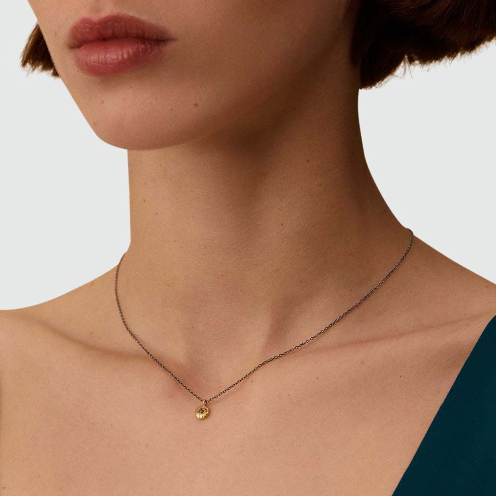 Collier ras du cou DIAMONDS - Doré / Gun - Colliers fantaisie  | Agatha