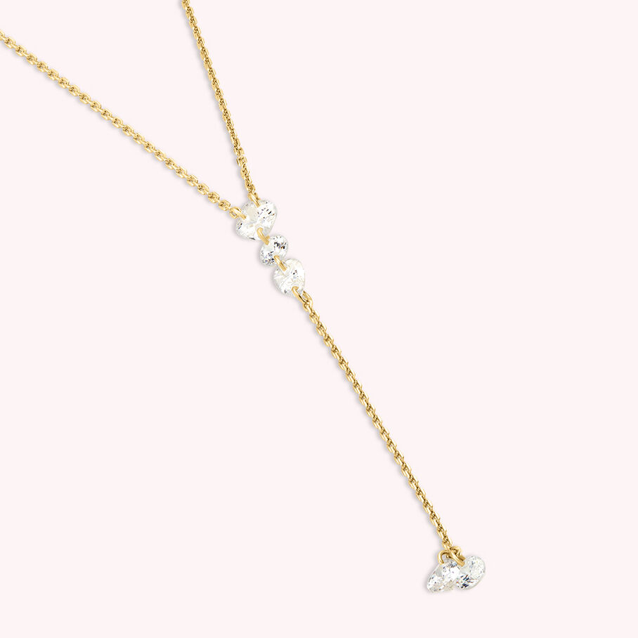 Collier mi-long PETILLE - Cristal / Doré - Colliers  | Agatha