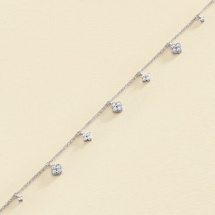 Bracelet souple BELOVED - Cristal / Argenté - Bracelets  | Agatha