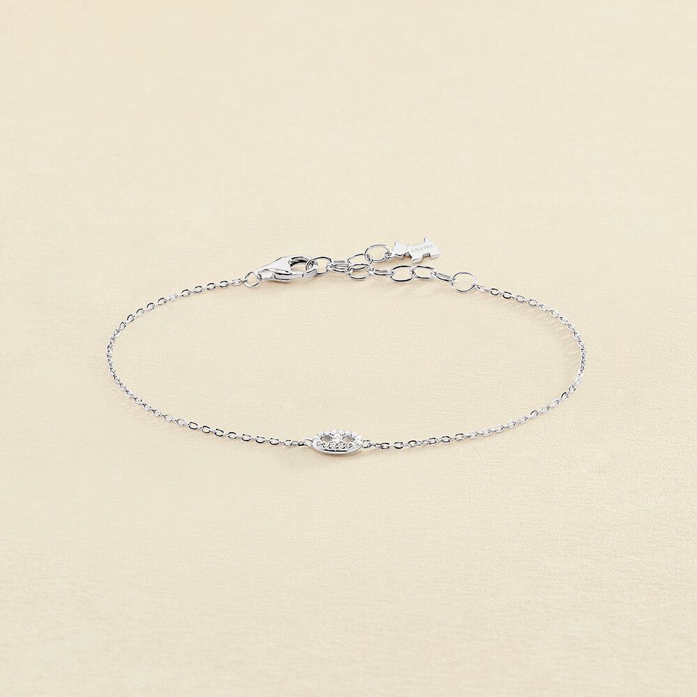 Bracelet souple ETREINTE - Cristal / Argenté - Bracelets  | Agatha
