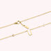 Collier ras du cou LETTRE U - Cristal / Doré - Colliers  | Agatha