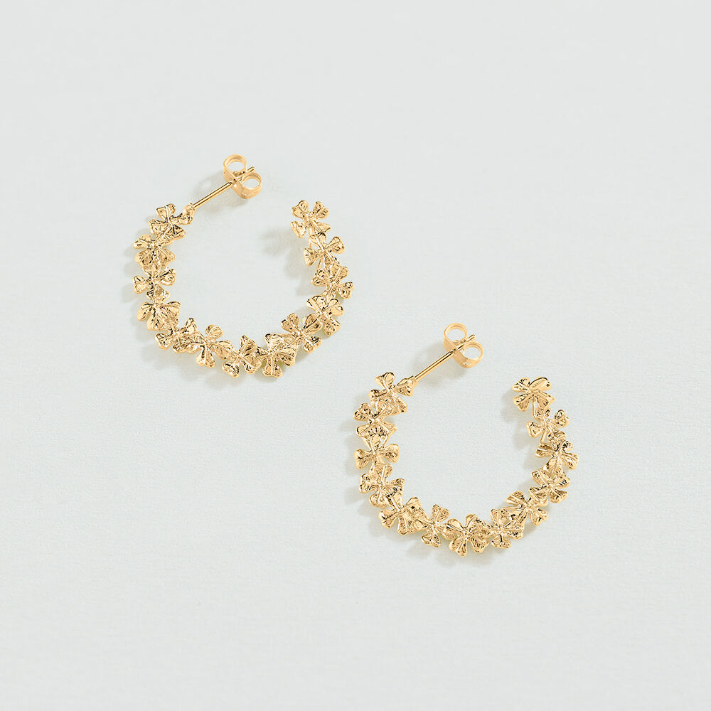 Créoles FELICIA - Doré - Boucles d'oreilles fantaisies  | Agatha