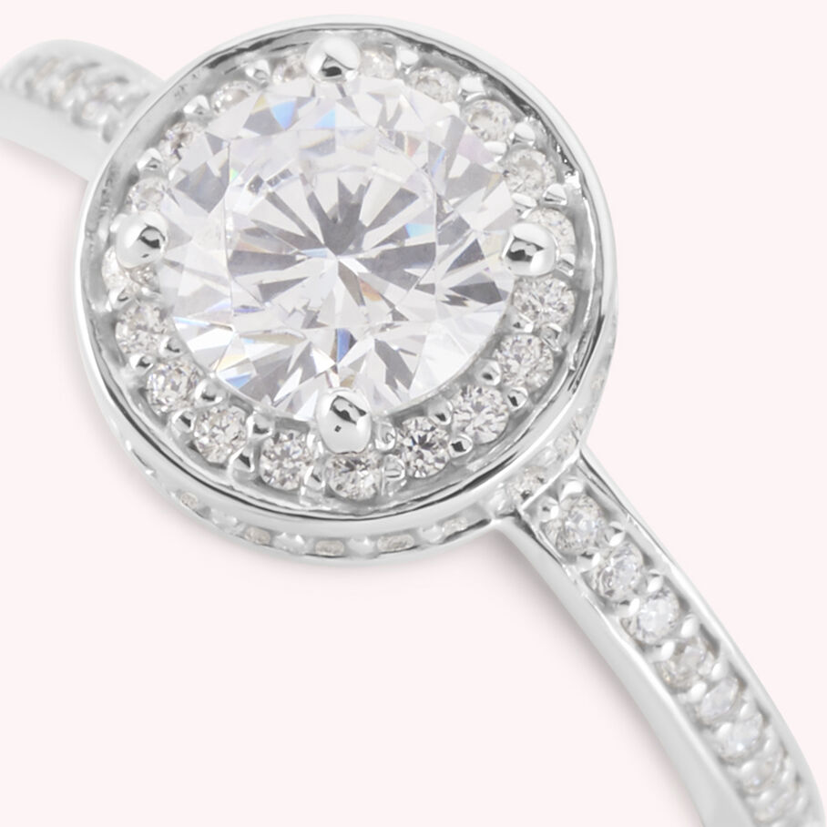 Bague fine IMPERIAL - Cristal / Argenté - Bagues  | Agatha