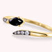 Bague fine SNAKY - Cristal / Gun - Bagues  | Agatha