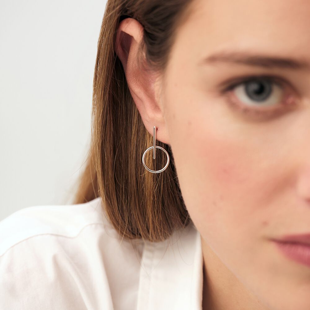 Boucles d'oreilles pendantes PHILRING - Argenté - Boucles d'oreilles fantaisies  | Agatha