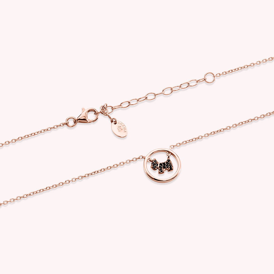 Collier ras du cou PIBLACK - Noir / Rose - Colliers  | Agatha