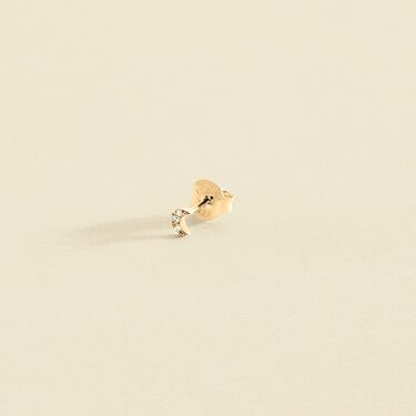 Piercing puce LUNITA - Cristal / Doré - Piercings  | Agatha