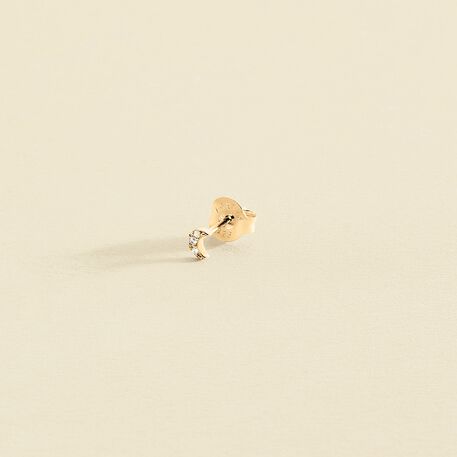Piercing puce LUNITA - Cristal / Doré - Piercings  | Agatha
