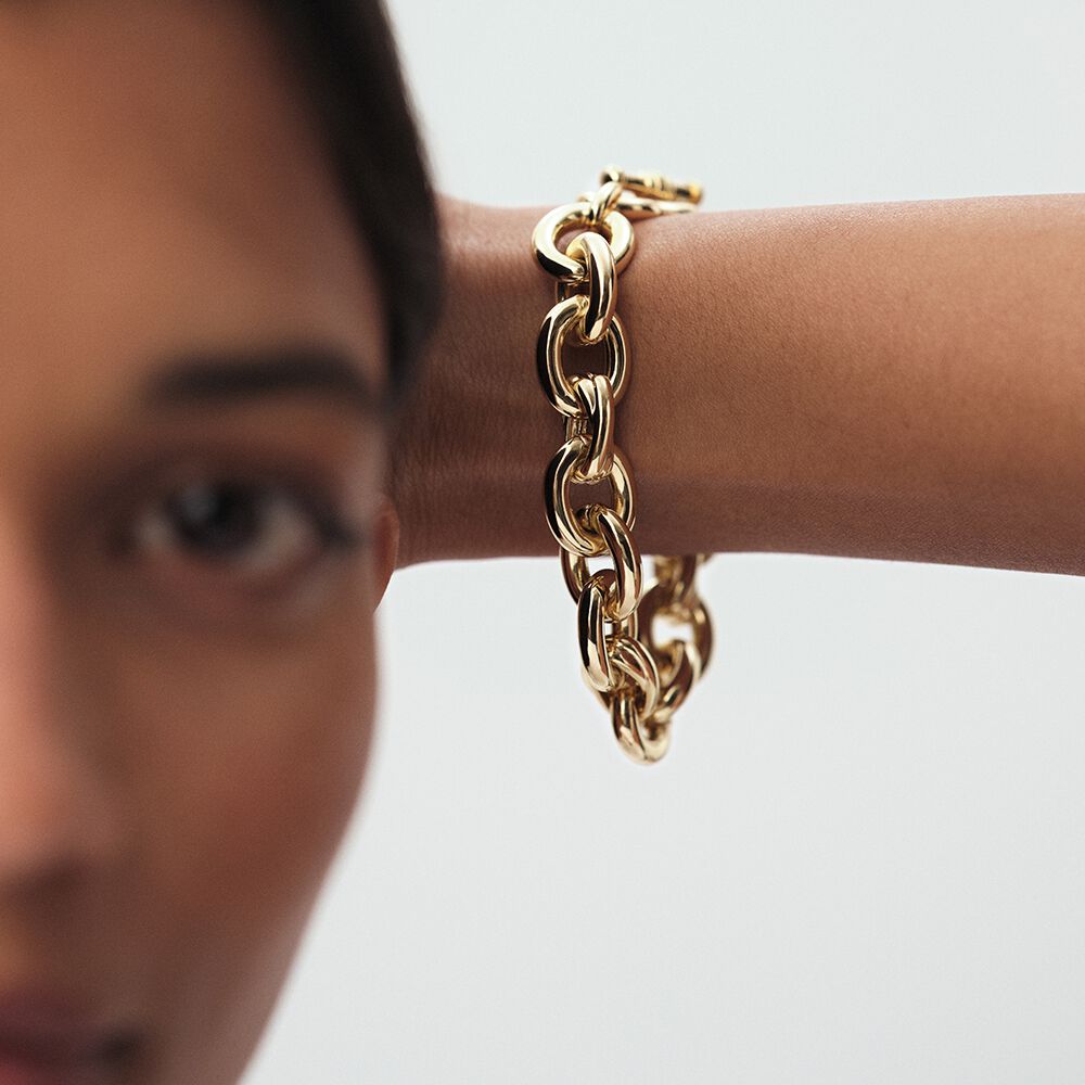 Bracelet souple XOXO - Dor&eacute; - Bracelets fantaisie  | Agatha