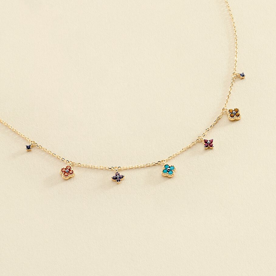 Collier ras du cou BELOVED - Multicolore / Doré
