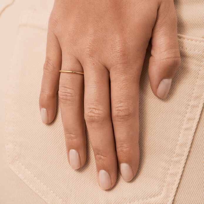 Bague fine GOLDEN - Doré - Bagues  | Agatha