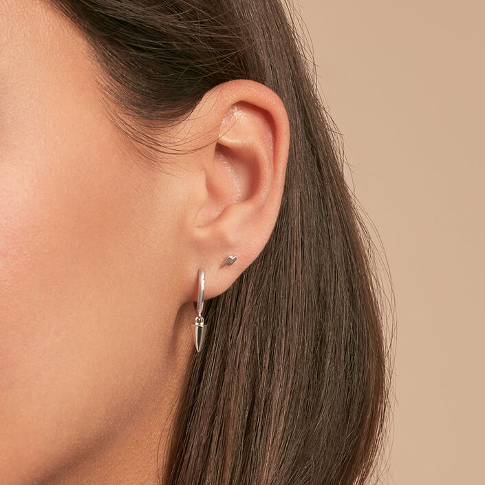 Piercing créole CRIOSPIKE - Argenté - Piercings  | Agatha
