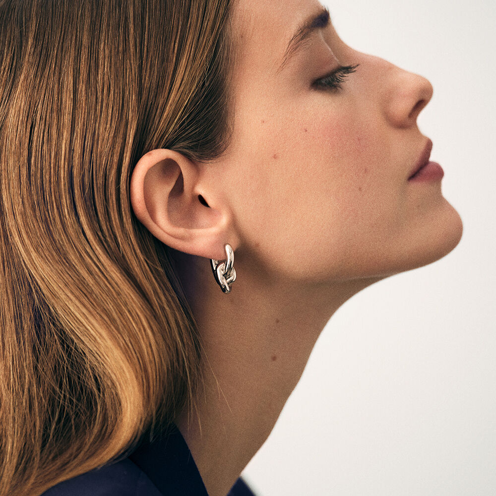 Créoles LOULOU - Argenté - Boucles d'oreilles fantaisies  | Agatha