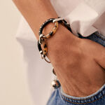 Bracelet souple BOUCLE - Ecaille / Noir - Bracelets  | Agatha