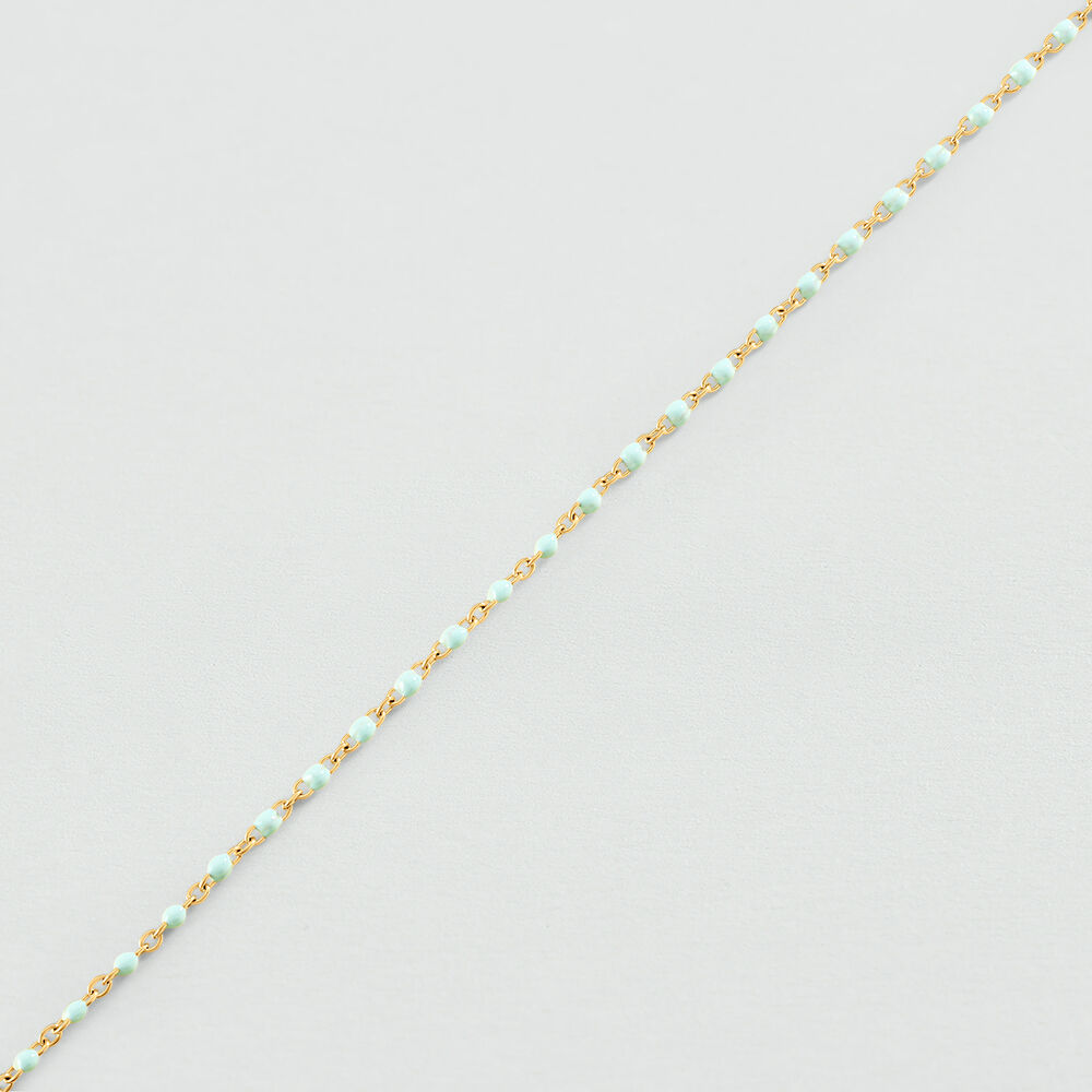 Chaîne de cheville SMARTY - Turquoise / Doré - Chaînes de cheville  | Agatha