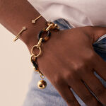 Bracelet souple BOUCLE - Ecaille / Doré - Bracelets  | Agatha