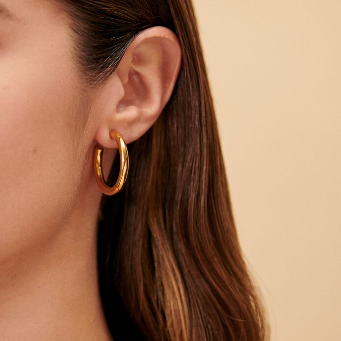 Créoles GIPSY - Doré - Boucles d'oreilles  | Agatha
