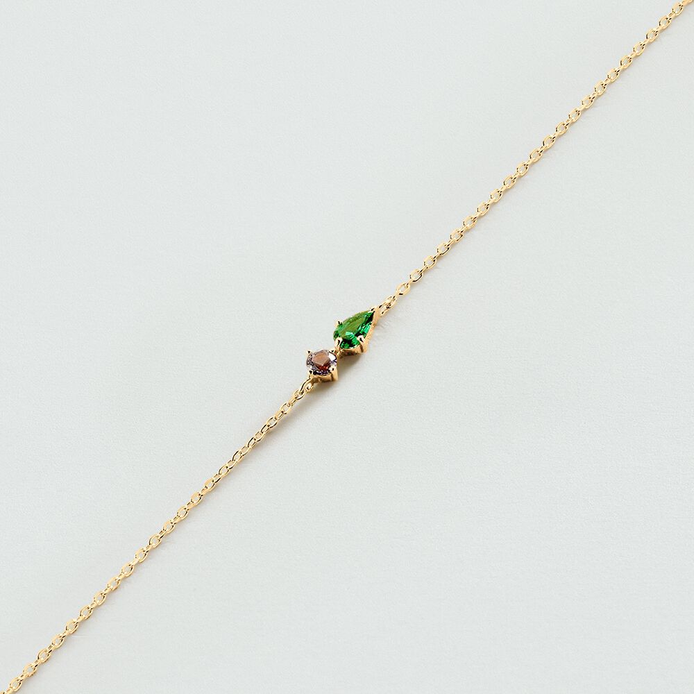Bracelet souple ASTRE - Vert / Doré - Bracelets souples  | Agatha