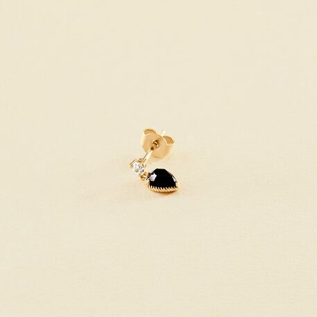 Piercing puce MIX & MATCH - Noir / Doré - Piercings  | Agatha