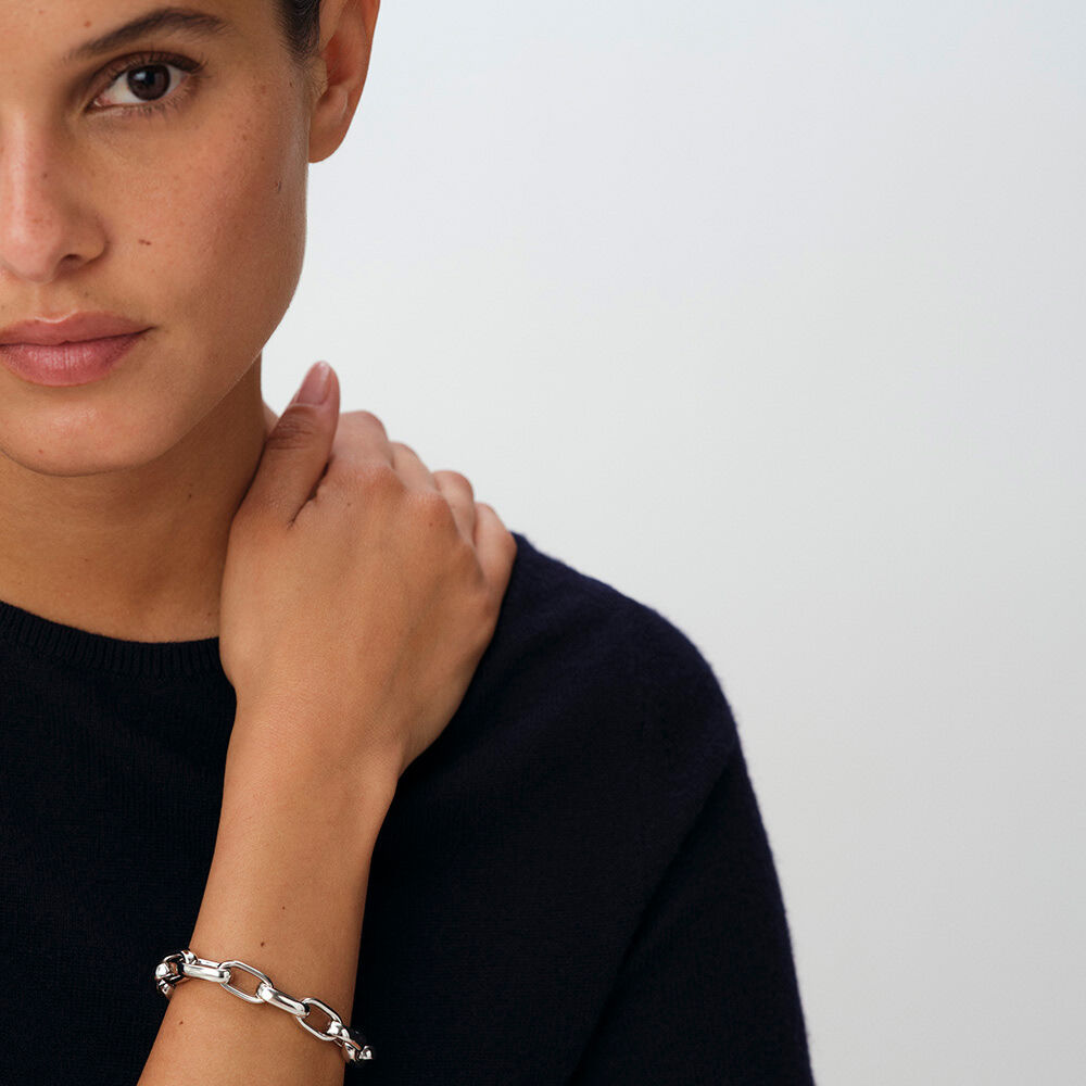 Bracelet souple RUE DE SEINE - Argenté - Bracelets souples  | Agatha