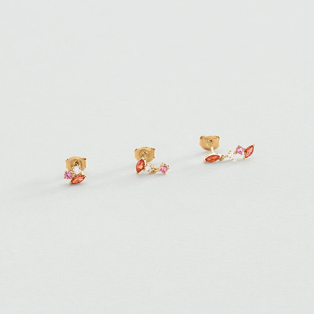 Piercing puce AMAS - Rose / Blanc - Piercings  | Agatha