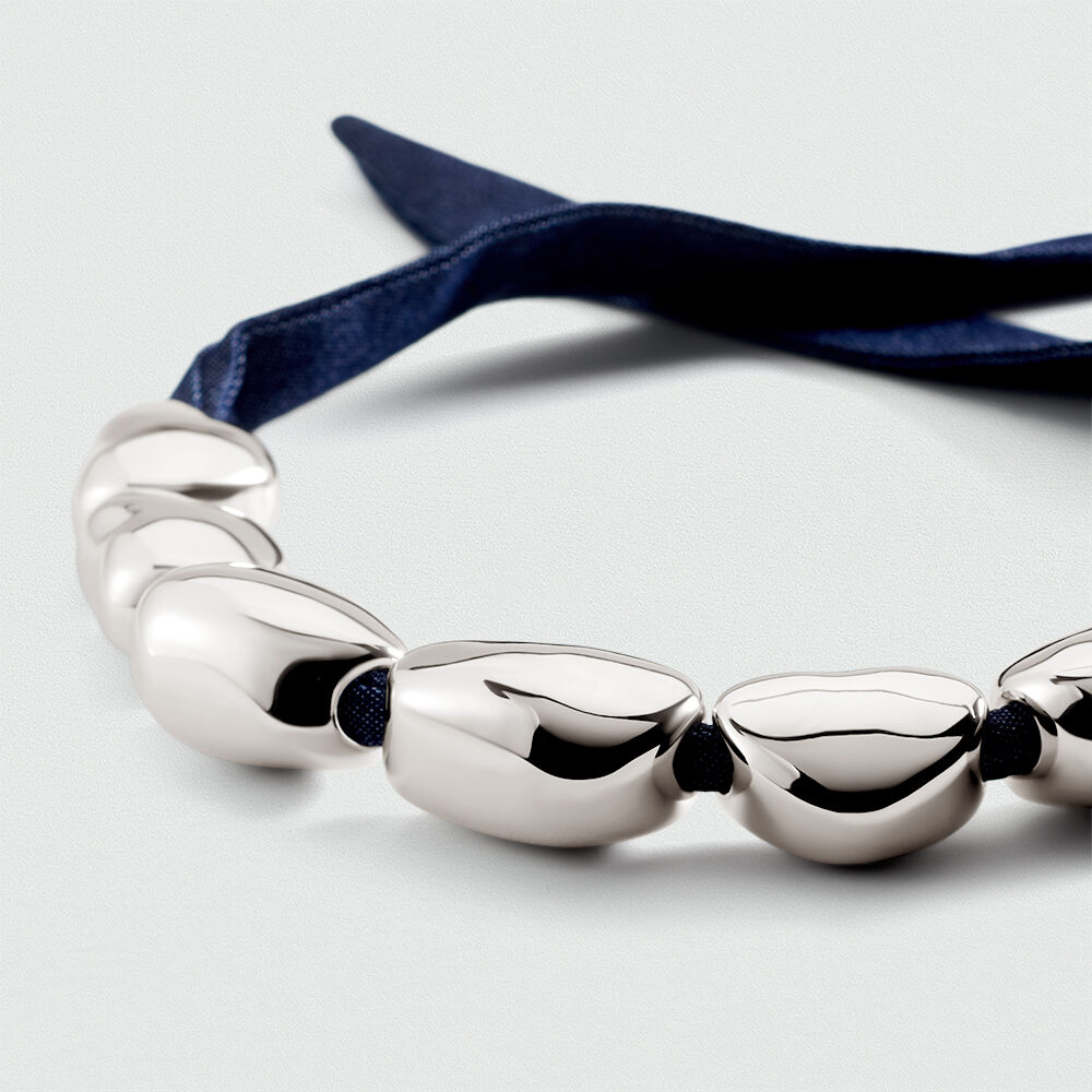 Collier mi-long ODYSS&Eacute;E - Bleu / Argent&eacute; - Colliers mi-long  | Agatha