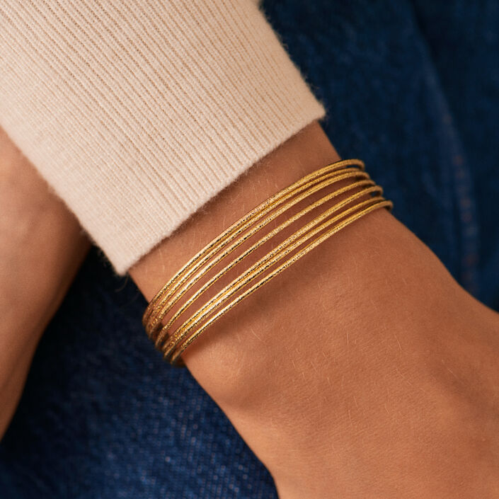Manchette MAAT - Doré - Bracelets  | Agatha