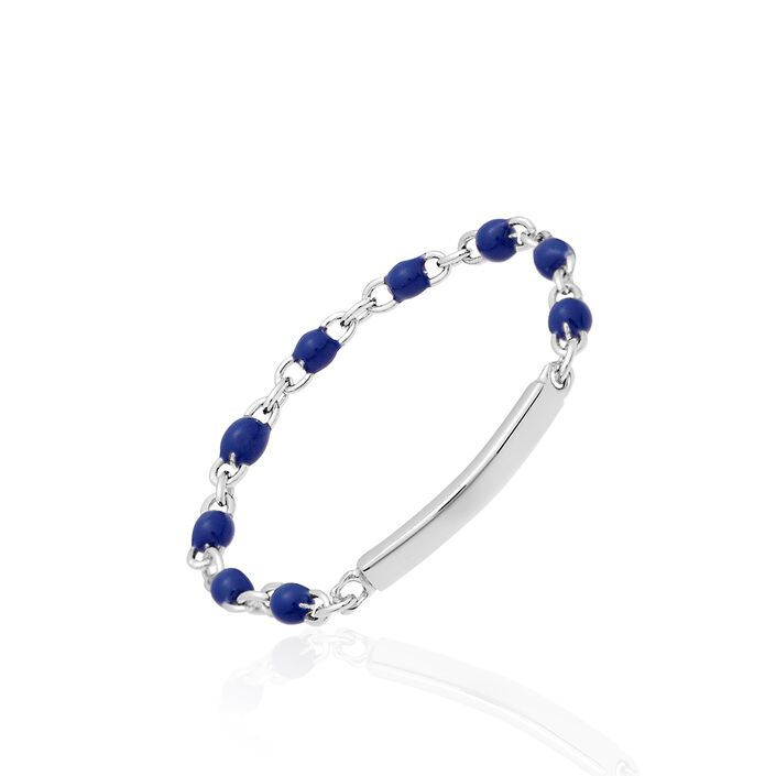 Bague fine CONFETT - Bleu / Argenté - Bagues  | Agatha