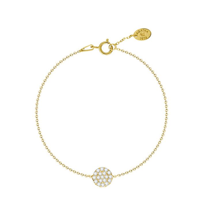 Bracelet souple CRISTAL - Cristal / Doré - Bracelets  | Agatha